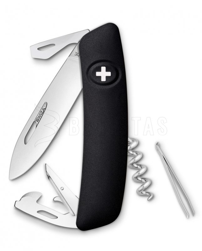 Schweizer Taschenmesser Swiza D03 schwarz