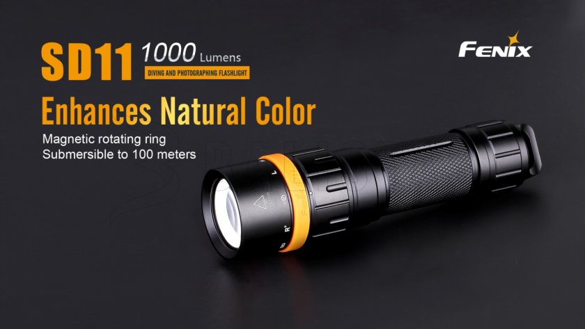 Taucher-LED-Taschenlampe Fenix SD11