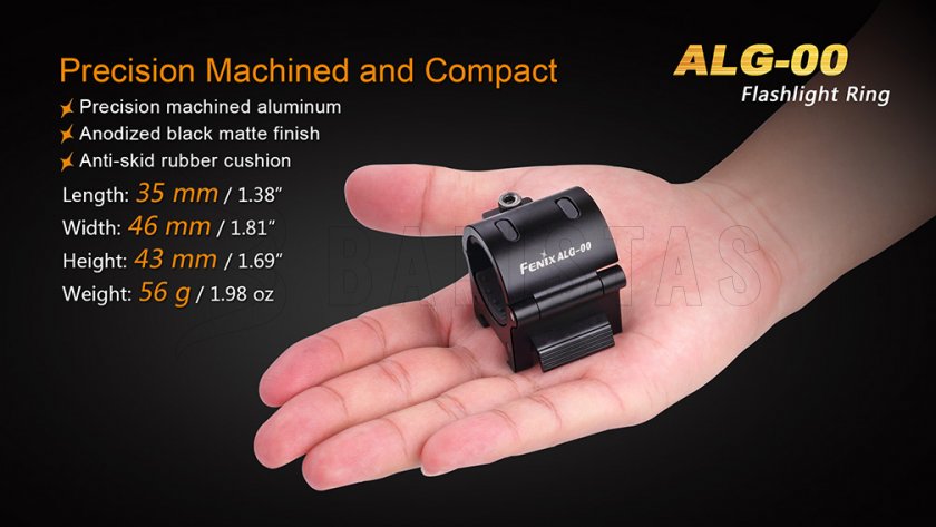Fenix ALG-00 Montage für Taschenlampe auf 22mm Schiene
