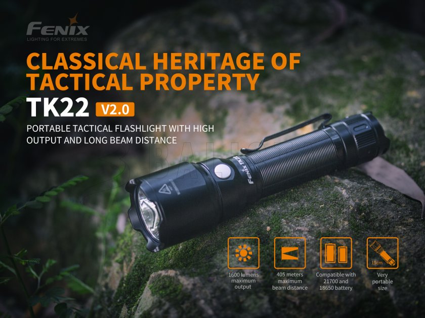 Taktische Taschenlampe Fenix TK22 V2.0
