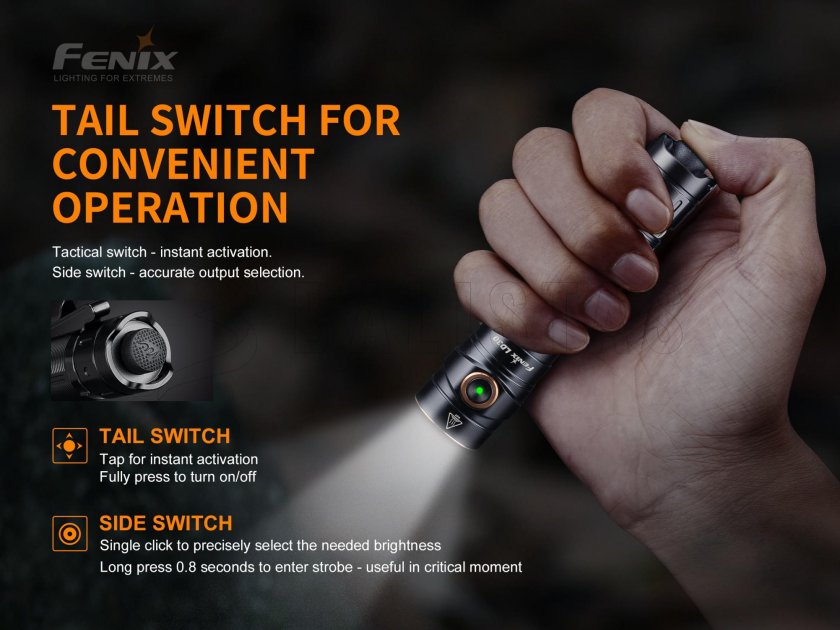 Taschenlampe Fenix LD30 + USB-Akku 3500 mAh