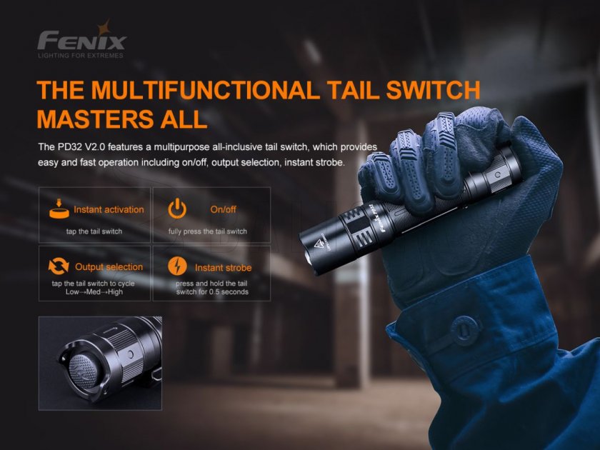 Taschenlampe Fenix PD32 V2.0 3