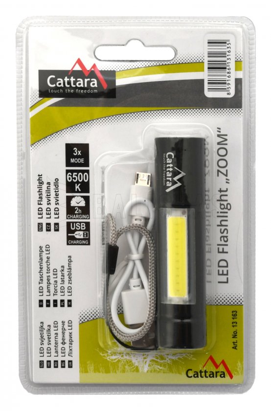 Taschen-LED-Taschenlampe Cattara 120lm wiederaufladbar