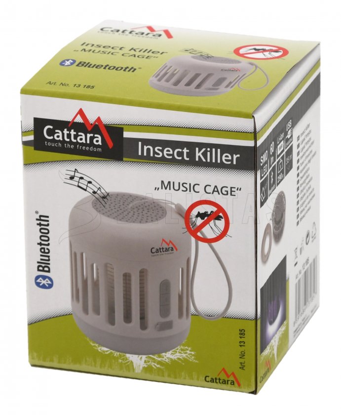 Svítilna MUSIC CAGE Bluetooth nabíjecí + UV Insektenfänger