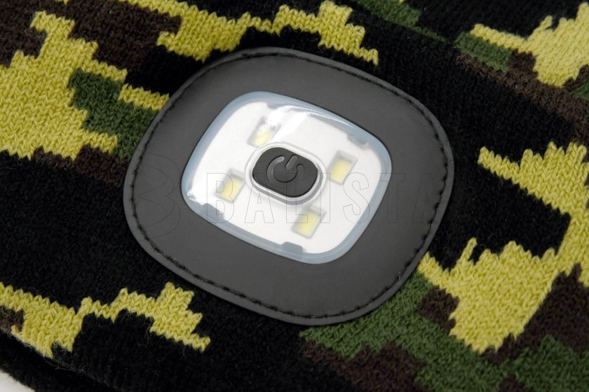 Mütze ARMY mit LED-Lampe USB aufladbar