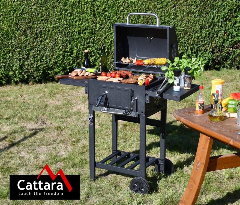 Holzkohlegrill ROYAL PARTNER, Gussrost