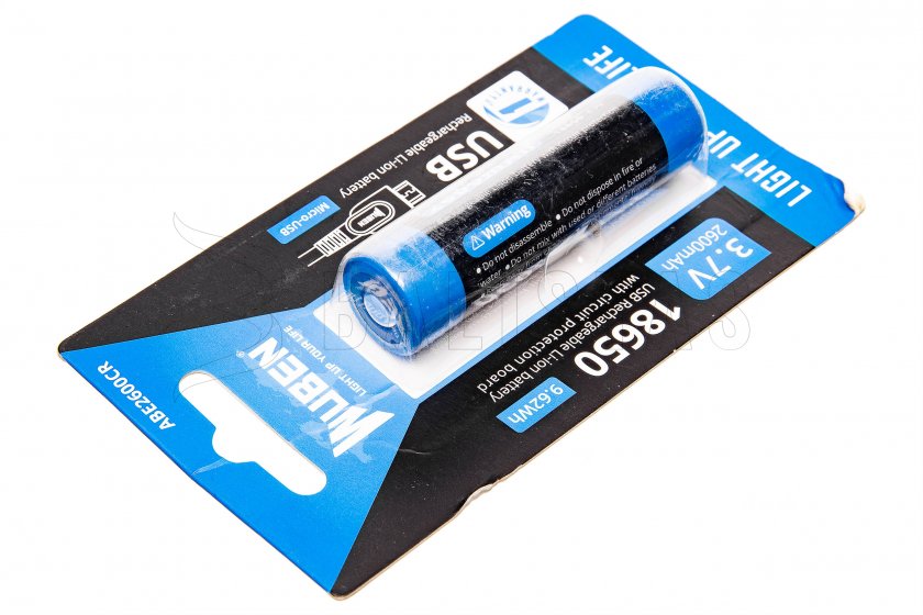 Batterie Wuben 2600B/18650 Li-Ion 2600mAh