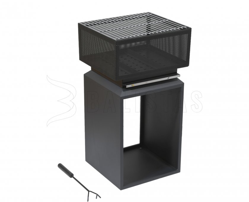 Feuerstelle CUBE mit Rost 74cm