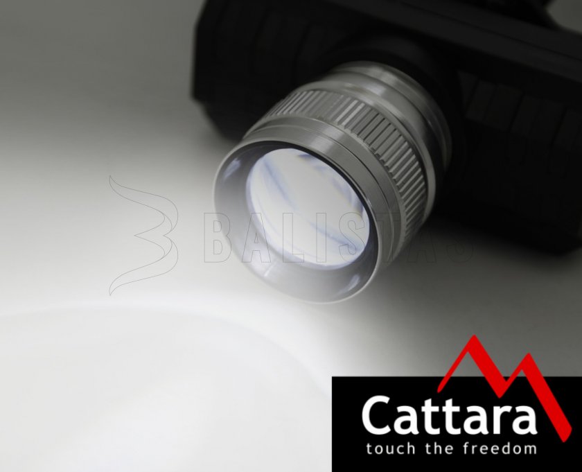 Stirnlampe Cattara SCORPION 90lm XPE ZOOM wiederaufladbar