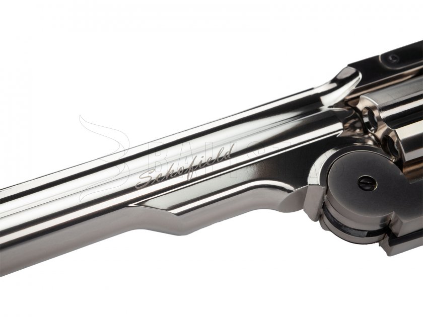 Luftrevolver ASG Schofield 6" Silver 4,5mm Diabolo