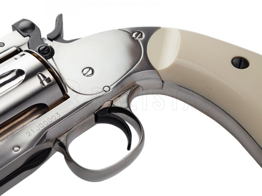 Luftrevolver ASG Schofield 6" Silver 4,5mm Diabolo