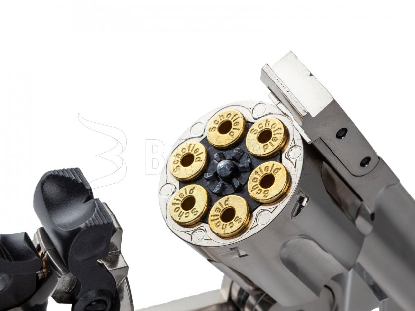 Luftrevolver ASG Schofield 6" Silver 4,5mm Diabolo