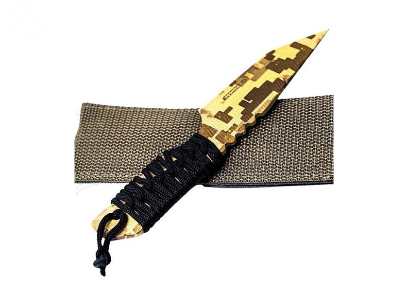 Survival Messer Kandar Digital Desert mit Feuerstahl N126