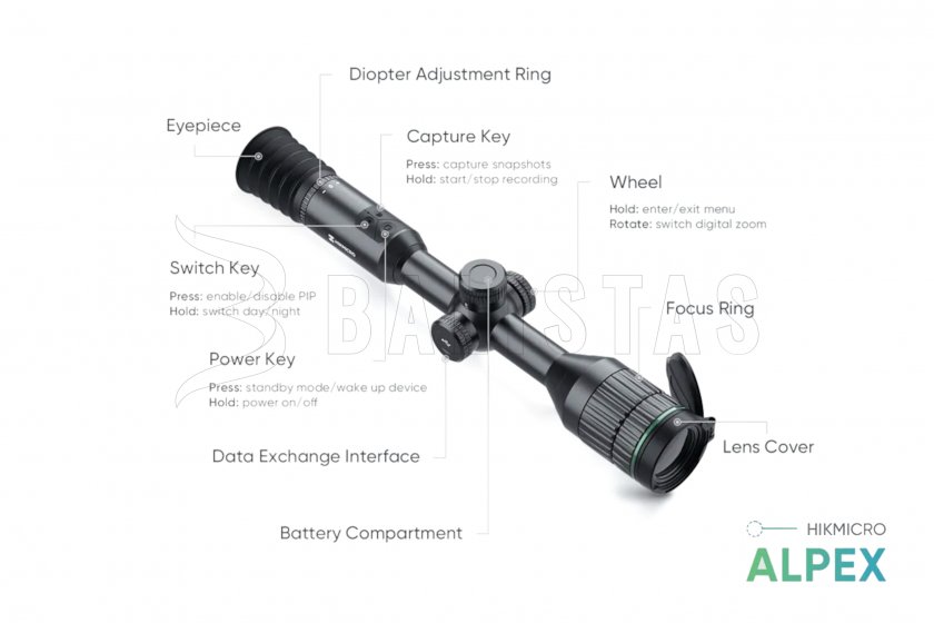 Nachtsichtgerät Hikmicro ALPEX A50T 850nm