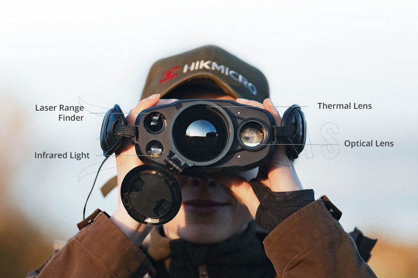 Wärmeschutz-Fernglas LRF Hikmicro RAPTOR RH50LN