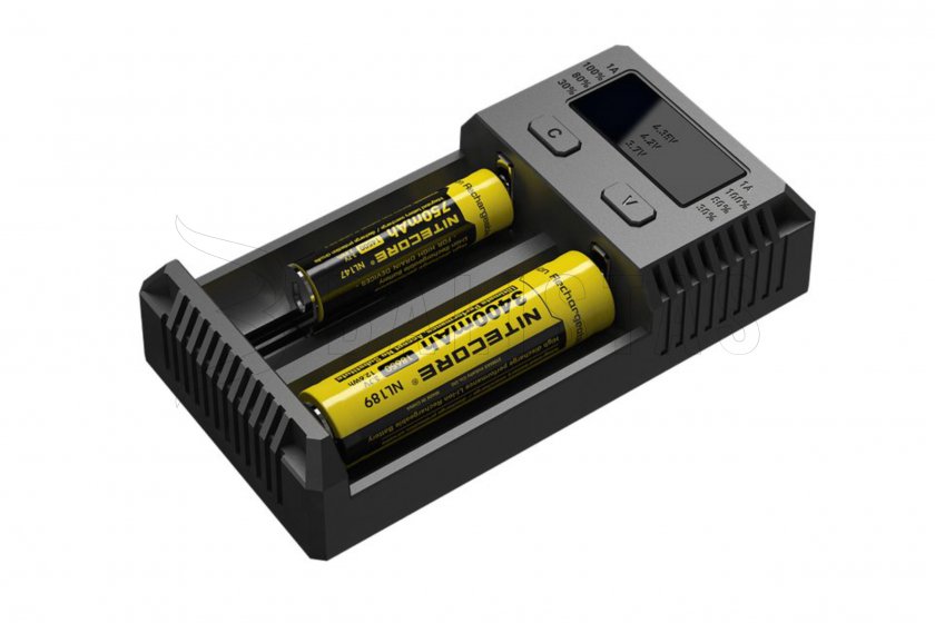Intelligentes Batterieladegerät NITECORE i2 NEW - 2 unabhängige Positionen