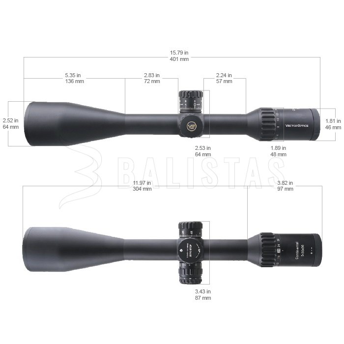 Zielfernrohr Vector Optics Continental x6 5-30X56 Tactical SFP ARI VCT-20A MRAD