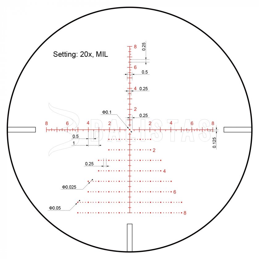 Zielfernrohr Vector Optics Continental x6 5-30X56 Tactical SFP ARI VCT-20A MRAD