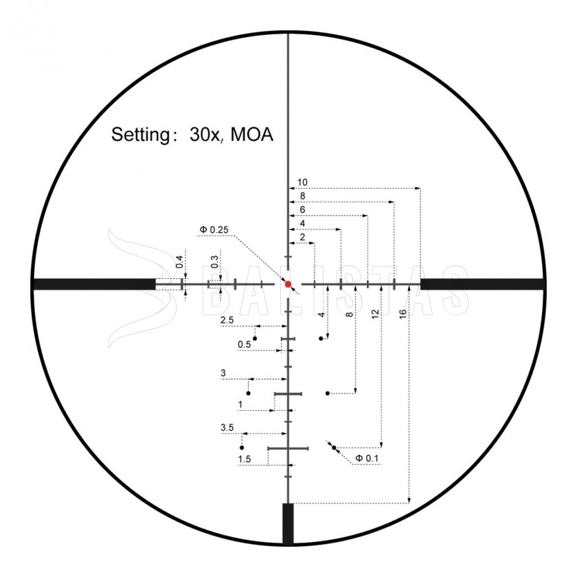 Zielfernrohr Vector Optics Continental x6 5-30X56 SFP VECON-CDM MOA