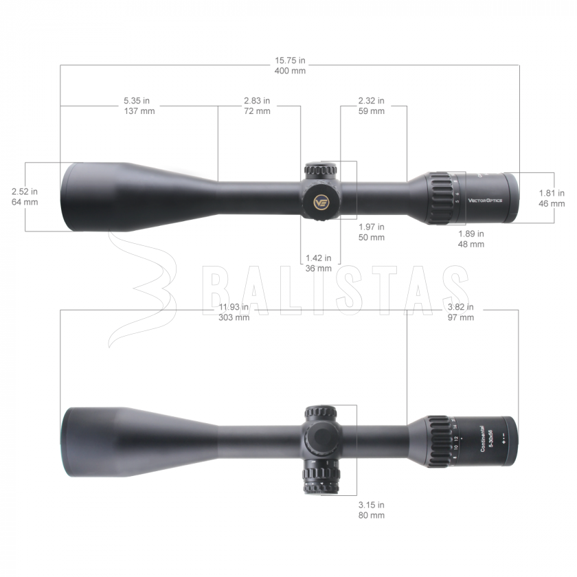 Zielfernrohr Vector Optics Continental x6 5-30X56 SFP VECON-CDM MOA