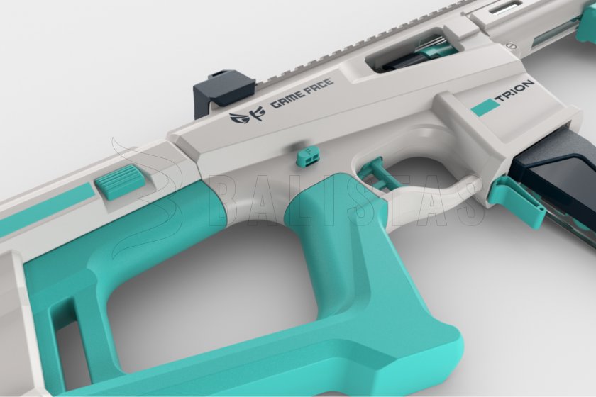 Blaster-Gewehr Game Face Trion für Schaumstoff-Munition blau