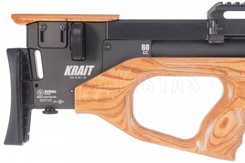 Luftgewehr AirMaks Krait WL 6,35mm Light Brown Lamino 6