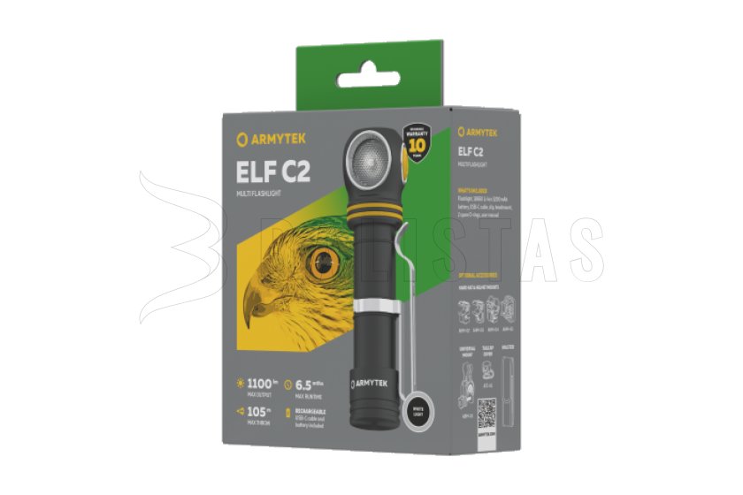 Multifunktions-Taschenlampe Armytek Elf C2 USB-C weißes Licht 6