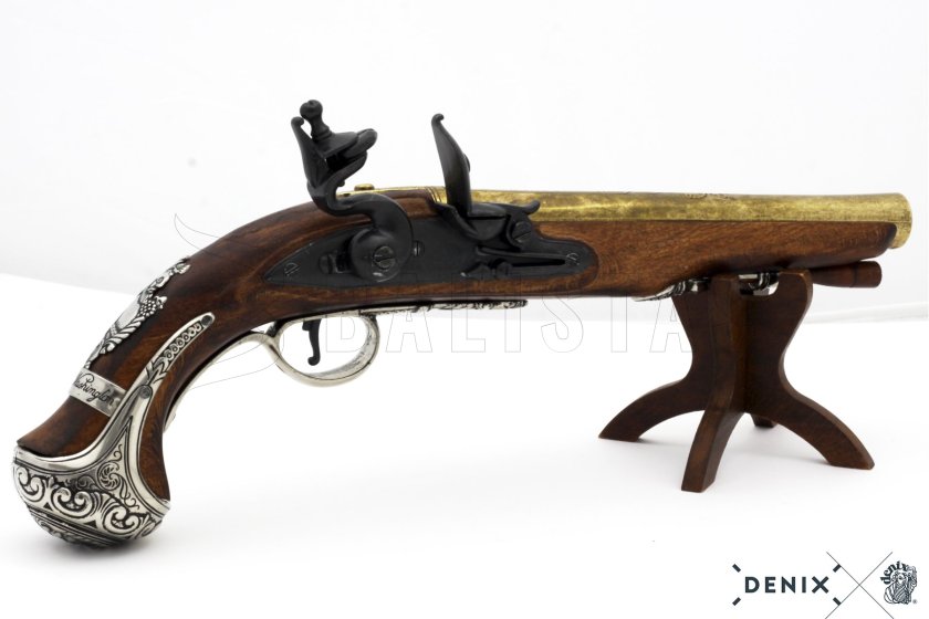 Replik einer Steinschlosspistole von General George Washington, England 18. Jh. 3
