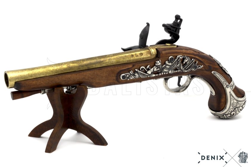 Replik einer Steinschlosspistole von General George Washington, England 18. Jh. 5