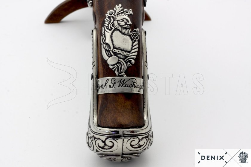 Replik einer Steinschlosspistole von General George Washington, England 18. Jh. 10