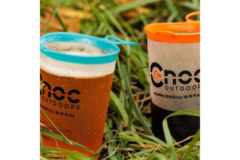 Set faltbarer Becher CNOC Curn Collapsible Cups 250 ml (Orange + Blau) 3