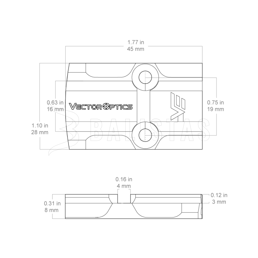 Adapter Vector Optics MOJ/VOD 2
