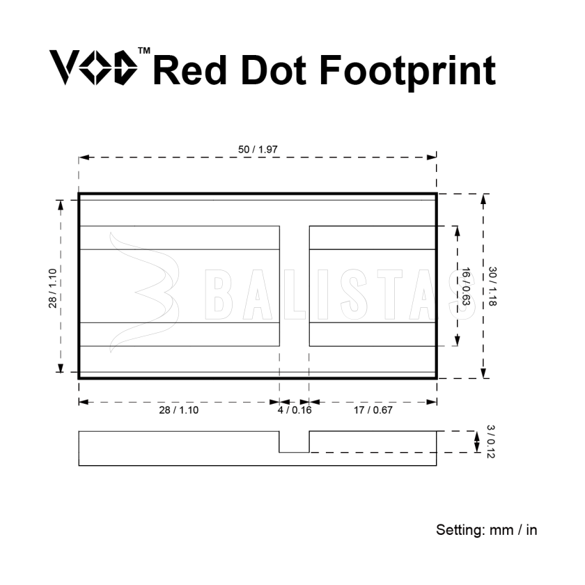 Adapter Vector Optics VOD LOW 12