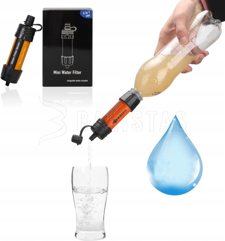 Taschenwasserfilter Mini Water Filter 6v1 3