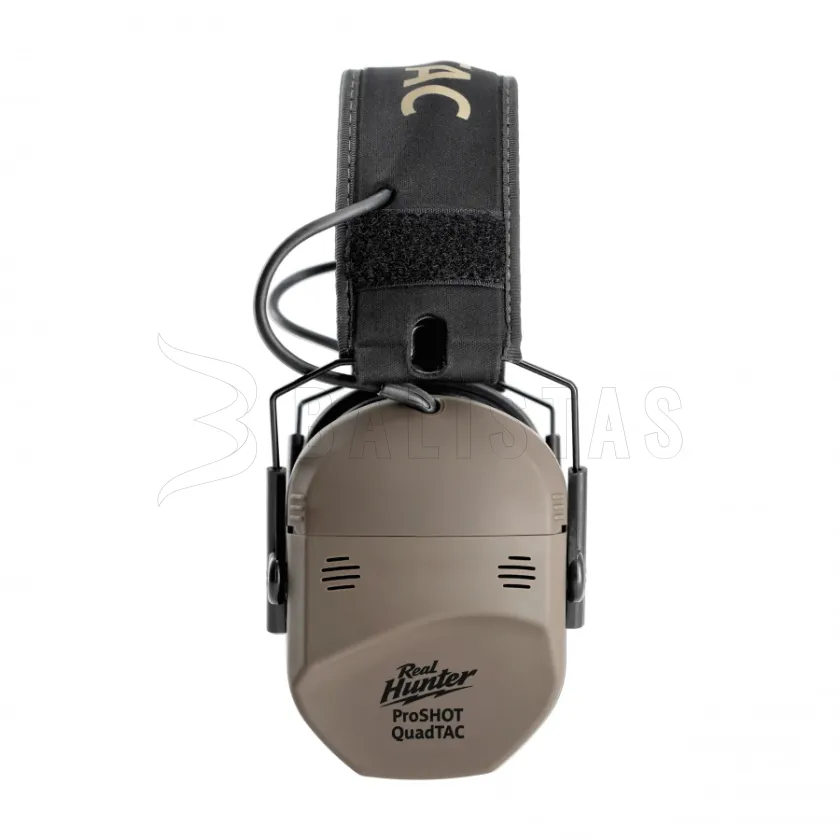 Aktiver Gehörschutz RealHunter Active ProSHOT QuadTAC FDE 3