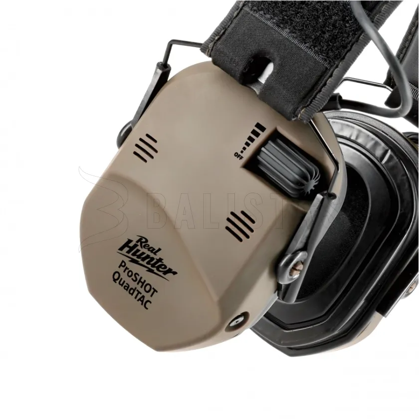 Aktiver Gehörschutz RealHunter Active ProSHOT QuadTAC FDE 2