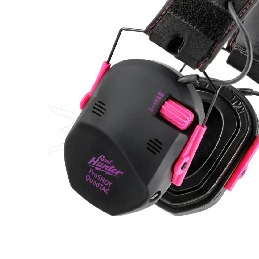 Aktiver Gehörschutz RealHunter Active ProSHOT QuadTAC Devil Pink 2