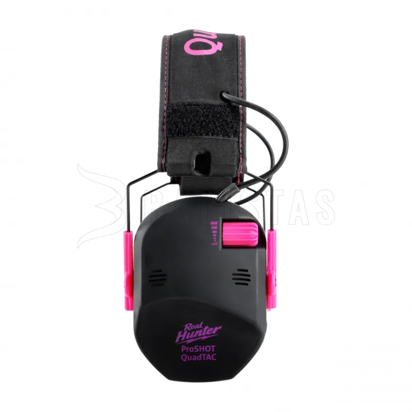 Aktiver Gehörschutz RealHunter Active ProSHOT QuadTAC Devil Pink 3