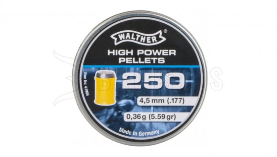 Diabolo Walther High Power 250 Stk cal. 4,5mm