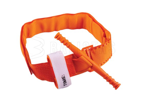 Taktisches Tourniquet mit Spannmechanismus orange